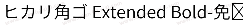 ヒカリ角ゴ Extended Bold字体转换